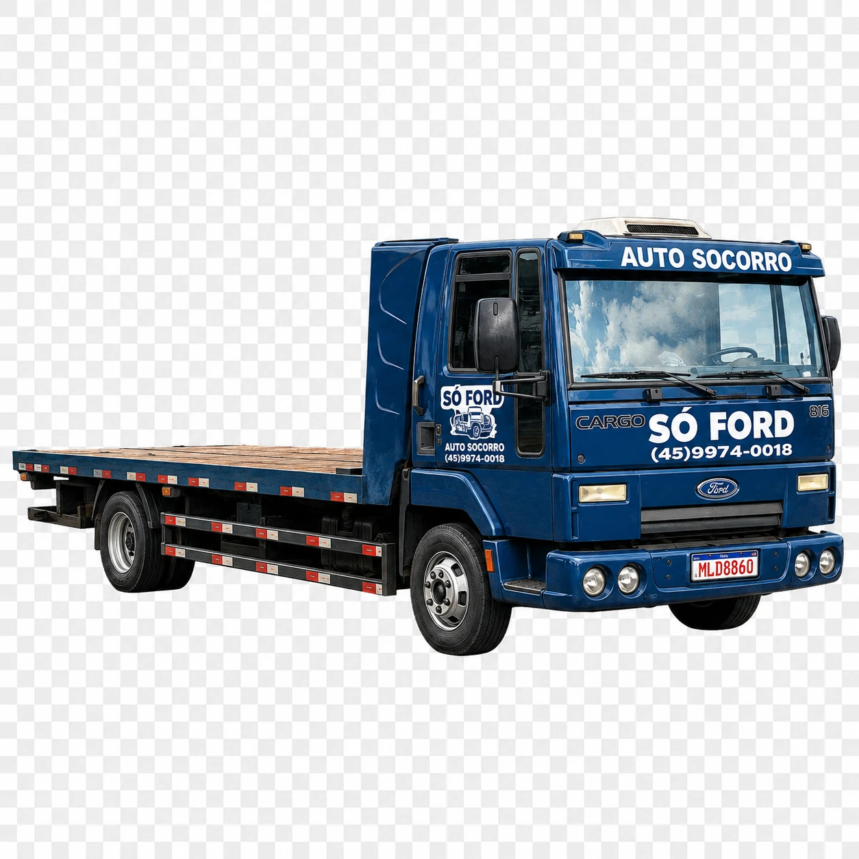 Caminhão de guincho Só Ford Auto Socorro